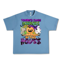 Pebble Blue theres some horrors in this house Urban Heavy Tee - BarkalooDesign