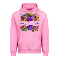 Fuchsia Pink halloween nurse pumpkin custom name Urban Hoodie - NancyCooperArtShop