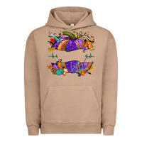 Pigment Burro halloween nurse pumpkin custom name Urban Hoodie - NancyCooperArtShop