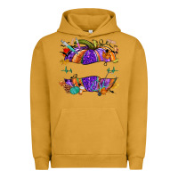 Pigment Peanut Butter halloween nurse pumpkin custom name Urban Hoodie - NancyCooperArtShop