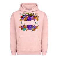 Pigment Salmon halloween nurse pumpkin custom name Urban Hoodie - NancyCooperArtShop