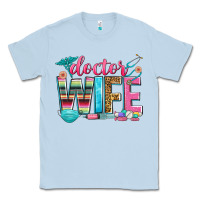 Dusty Blue doctor wife Classic Tee - Zillion Design Studio
