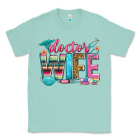 Seafoam doctor wife Classic Tee - Zillion Design Studio