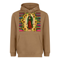 Toasted Coconut our lady of guadalupe Heavyweight Hoodie - JahusDesignShop