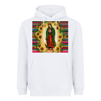 White our lady of guadalupe Heavyweight Hoodie - JahusDesignShop
