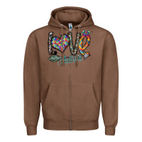 Chestnut love autism Zipper Hoodie - SublimationCraftShop