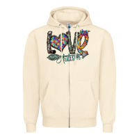 Sandshell love autism Zipper Hoodie - SublimationCraftShop
