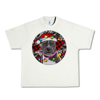 Pistachio Pitbull And Buffalo Plaid Urban Heavy Tee - RanaPortraitStore