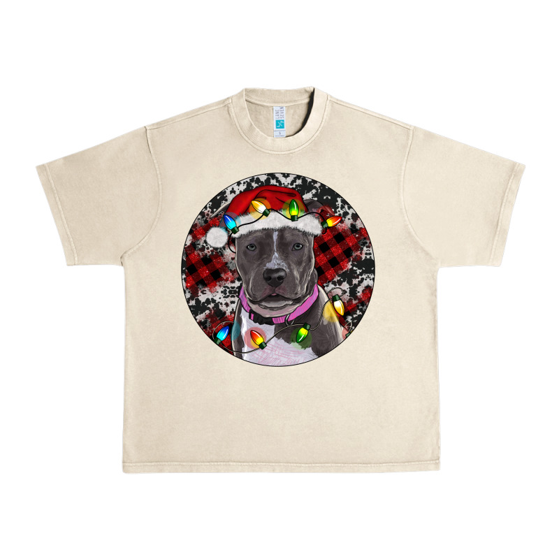 Pitbull And Buffalo Plaid Urban Heavy Tee by RanaPortraitStore | Teevron