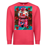 Cardinal candy machine  with heart candies  air Premium Sweatshirt - AdoDesignShop