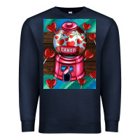 Navy candy machine  with heart candies  air Premium Sweatshirt - AdoDesignShop