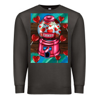 Smoke candy machine  with heart candies  air Premium Sweatshirt - AdoDesignShop