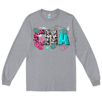 Heather Grey cna Long Sleeve Tee - texasbilliewilder
