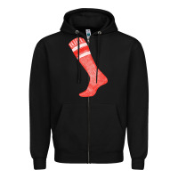 Black red sock fa element 2 Zipper Hoodie - FaDigitalArtStudio