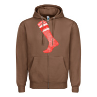 Chestnut red sock fa element 2 Zipper Hoodie - FaDigitalArtStudio