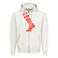 Oatmeal Heather red sock fa element 2 Zipper Hoodie - FaDigitalArtStudio