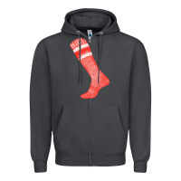 Smoke red sock fa element 2 Zipper Hoodie - FaDigitalArtStudio