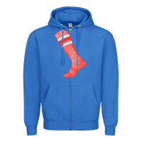 True Royal red sock fa element 2 Zipper Hoodie - FaDigitalArtStudio