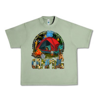 Oil Green camping Urban Heavy Tee - texasbilliewilder