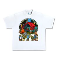 White camping Urban Heavy Tee - texasbilliewilder