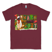 Burgundy Warm And Cozy Penguin Classic Tee - FaDigitalArtStudio