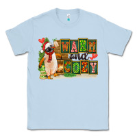 Dusty Blue Warm And Cozy Penguin Classic Tee - FaDigitalArtStudio