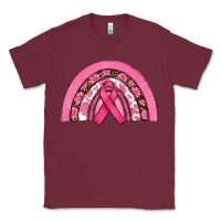 Burgundy breast cancer rainbow Classic Tee - RanaPortraitStore