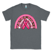 Charcoal Heather breast cancer rainbow Classic Tee - RanaPortraitStore