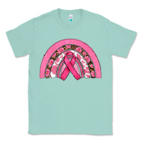 Seafoam breast cancer rainbow Classic Tee - RanaPortraitStore