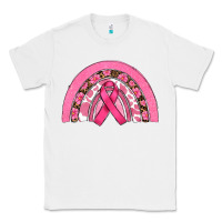 White breast cancer rainbow Classic Tee - RanaPortraitStore