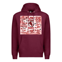 Burgundy funny valentine's day Premium Hoodie - MaliasSmallBusiness