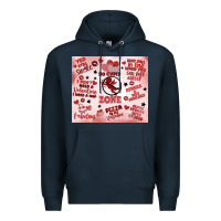 Navy funny valentine's day Premium Hoodie - MaliasSmallBusiness