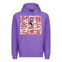 Purple funny valentine's day Premium Hoodie - MaliasSmallBusiness