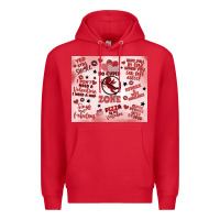 Red funny valentine's day Premium Hoodie - MaliasSmallBusiness