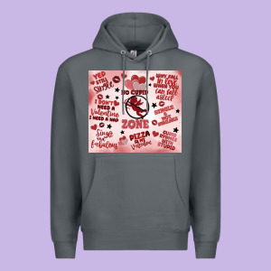 Funny Valentine's Day Premium Hoodie Designed By Maliassmallbusiness