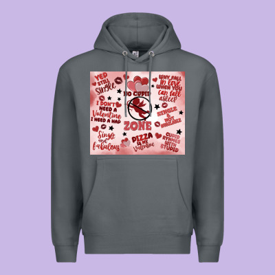 Funny Valentine's Day Premium Hoodie Designed By Maliassmallbusiness