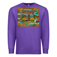 Purple camping is my happy place Premium Sweatshirt - Artiststas