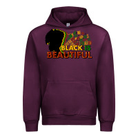 Mauve Wine black is beautiful Urban Hoodie - NancyCooperArtShop