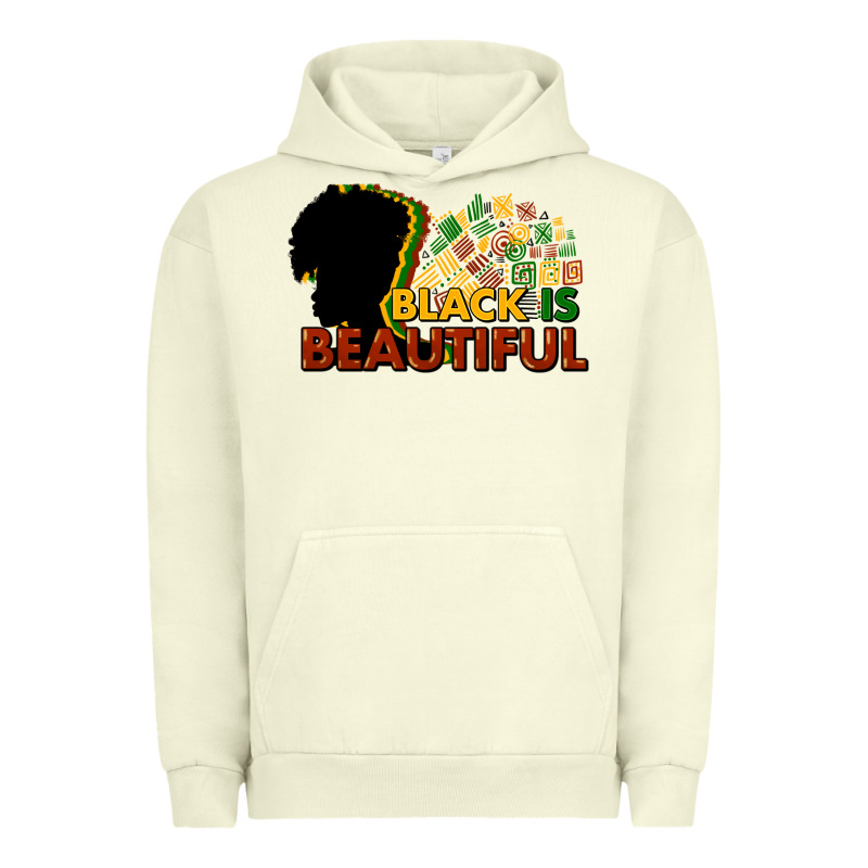 Black Is Beautiful Urban Hoodie by NancyCooperArtShop | Teevron