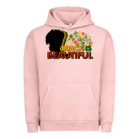 Pigment Salmon black is beautiful Urban Hoodie - NancyCooperArtShop