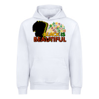 White black is beautiful Urban Hoodie - NancyCooperArtShop