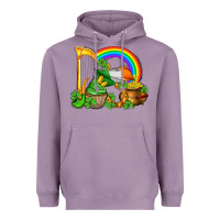 Lavender st patricks day  rainbow shamrocks Heavyweight Hoodie - AdoDesignShop