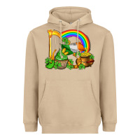 Mushroom st patricks day  rainbow shamrocks Heavyweight Hoodie - AdoDesignShop