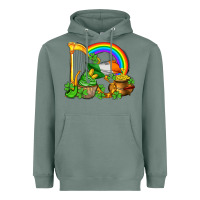 Sage st patricks day  rainbow shamrocks Heavyweight Hoodie - AdoDesignShop