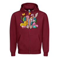 Easter Heart Easter Day Zipper Hoodie | Teevron