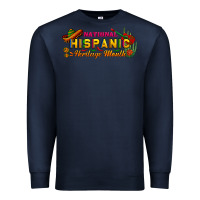 Navy national hispanic heritage month Premium Sweatshirt - BundleAndBundleShop