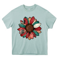 Arona Christmas sunflower Heavy Core Tee - CowhideDigitalArt