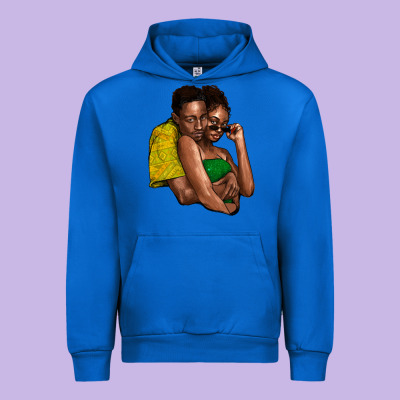 Black Couple Urban Hoodie Designed By Nancycooperartshop