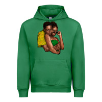 Emerald black couple Urban Hoodie - NancyCooperArtShop