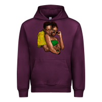 Mauve Wine black couple Urban Hoodie - NancyCooperArtShop